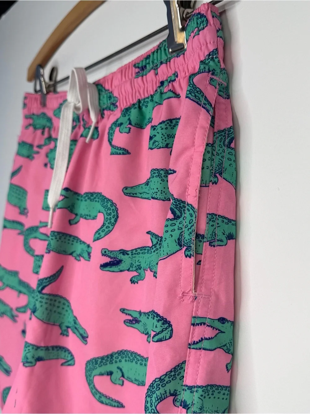 Chubbies‎ The Glades Classic Swim Trunk Pink Alligator Size Small 7” inseam
